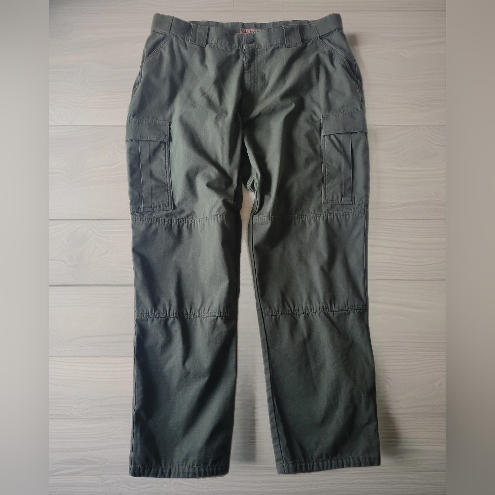 5.11 Tactical Cargo Pants Big And Tall Sz 2XL Long Olive Green